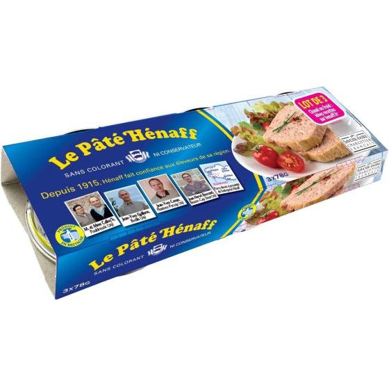 PATE PUR PORC HENAFF 154G