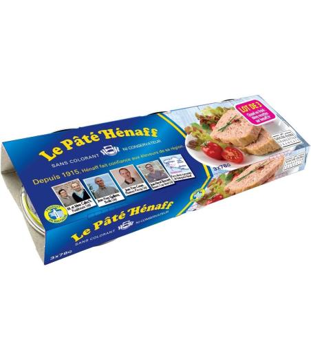 PATE PUR PORC HENAFF 154G