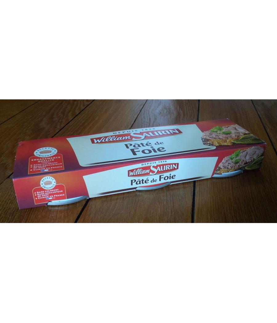 PATE DE FOIE DE PORC WILLIAM SAURIN 234 G - (3×78 G)