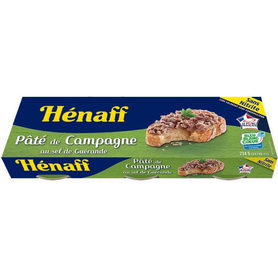 PATE DE CAMPAGNE HENAFF AU SEL DE GUERANDE 234G