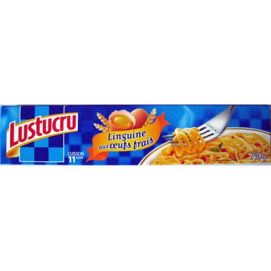 PATES LINGUINE AUX OEUFS FRAIS LUSTUCRU 250G