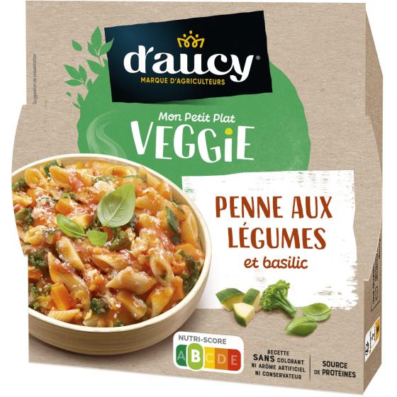 PLAT CUISINE PENNE AUX LEGUMES ET BASILIC D'AUCY 300G