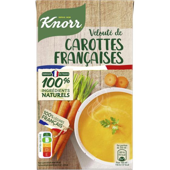 KNORR SOUPE LIQUIDE VELOUTE DE CAROTTES FRANCAISES 1L