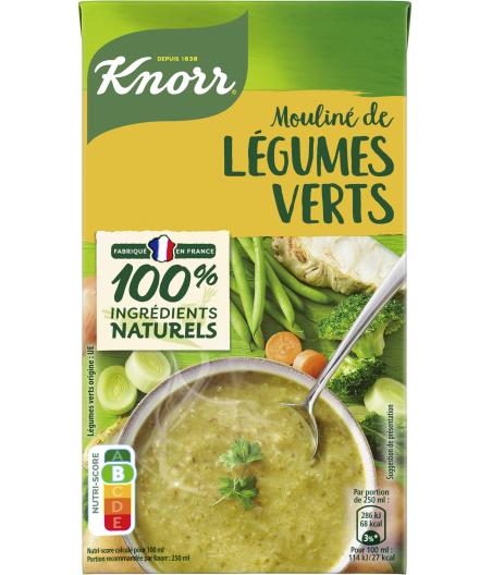 SOUPE MOULINE DE LEGUMES VERTS KNORR 1L