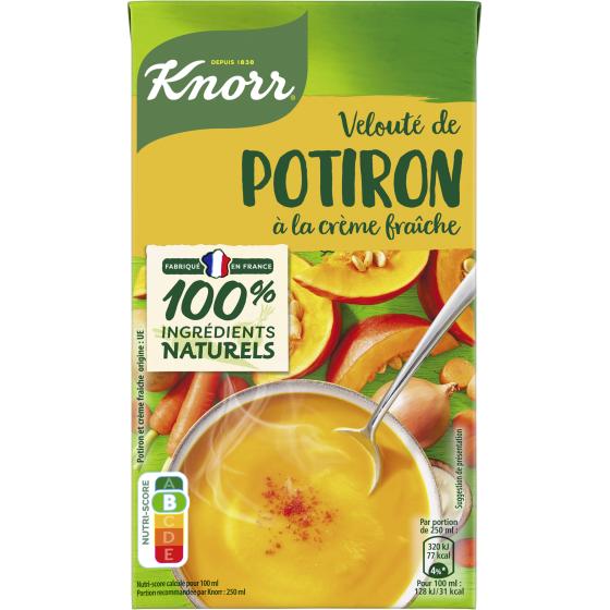 SOUPE VELOUTE DE POTIRON A LA CREME FRAICHE KNORR 1L