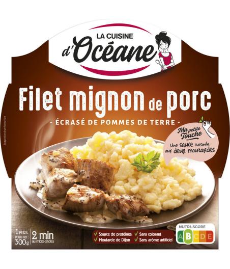 FILET MIGNON DE PORC ECRASE DE POMMES DE TERRE LA CUISINE D'OCEANE 300G
