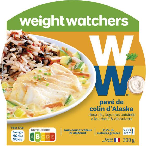 PLAT CUISINE PAVE COLIN D'ALASKA WEIGHT WATCHERS 300G