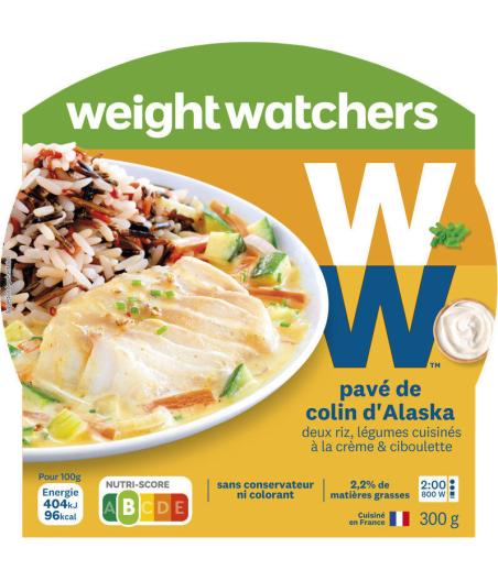 PLAT CUISINE PAVE COLIN D'ALASKA WEIGHT WATCHERS 300G