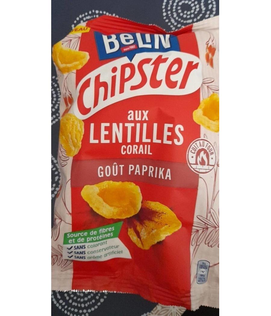 CHIPS BELIN CHIPSTER AUX LENTILLES CORAIL GOUT PAPRIKA 80G