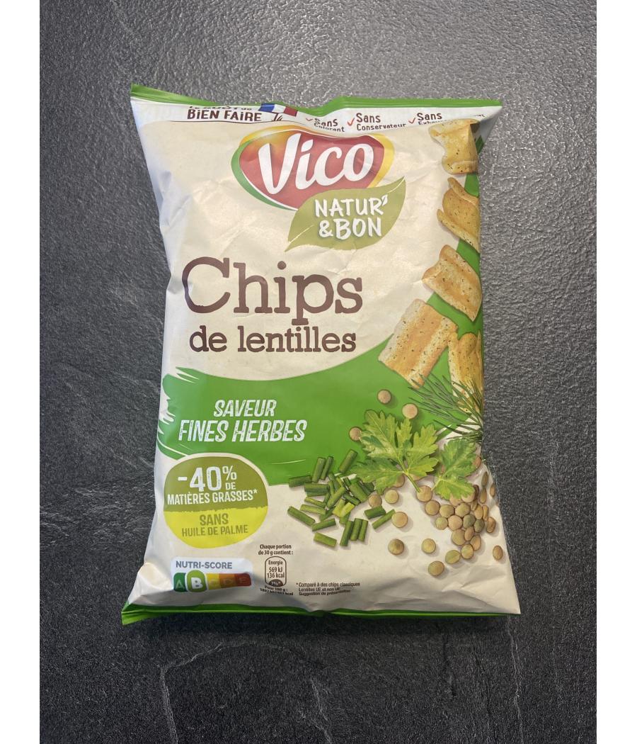 CHIPS VICO DE LENTILLES SAVEUR FINES HERBES 85G