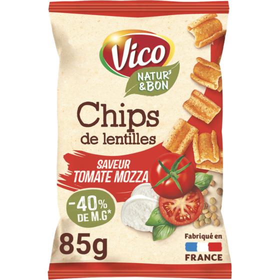 CHIPS DE LENTILLES SAVEUR TOMATE MOZZA VICO 85G