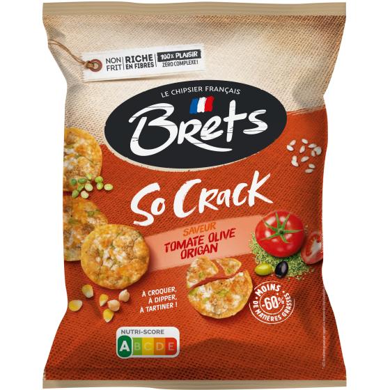 CHIPS BRETS SO CRACK TOMATE OLIVE ORIGAN 70G
