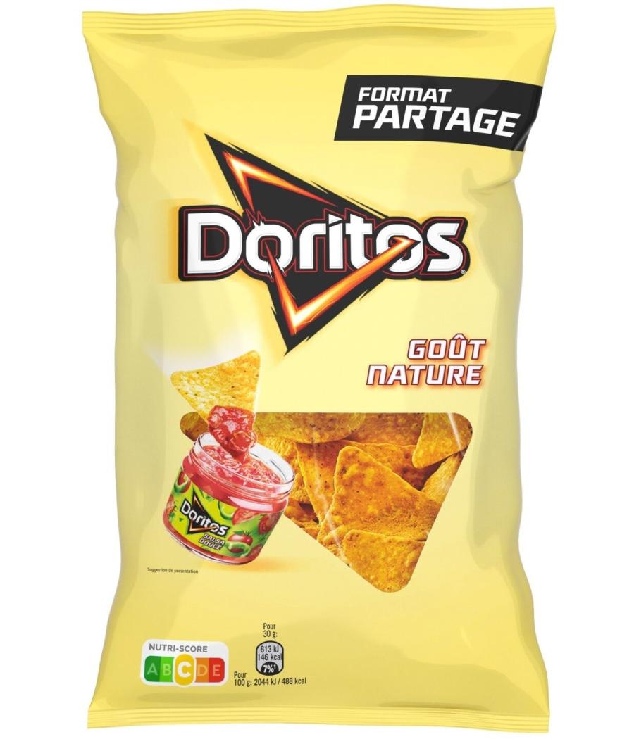 CHIPS DORITOS GOUT NATURE FORMAT PARTAGE 230G