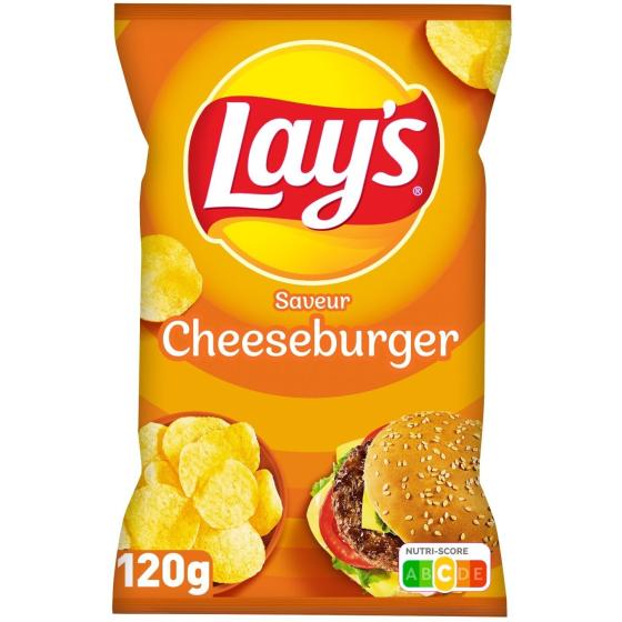 CHIPS LAY'S SAVEUR CHEESEBURGER 120G