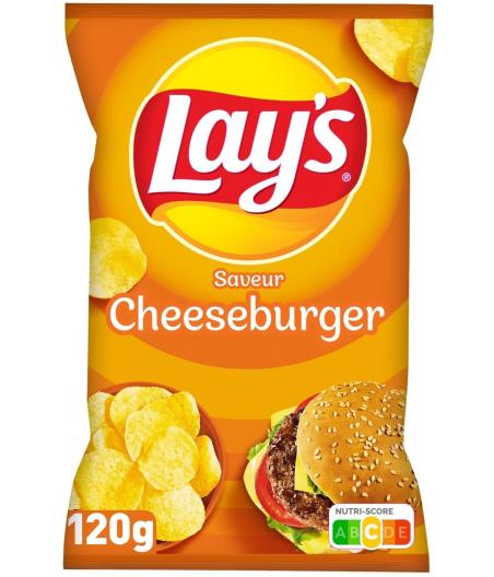 CHIPS SAVEUR CHEESEBURGER LAY'S 120G