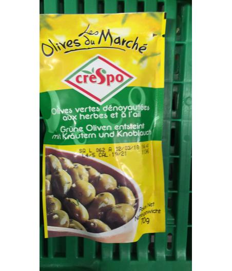 OLIVES VERTES DENOYAUTEES 70 G