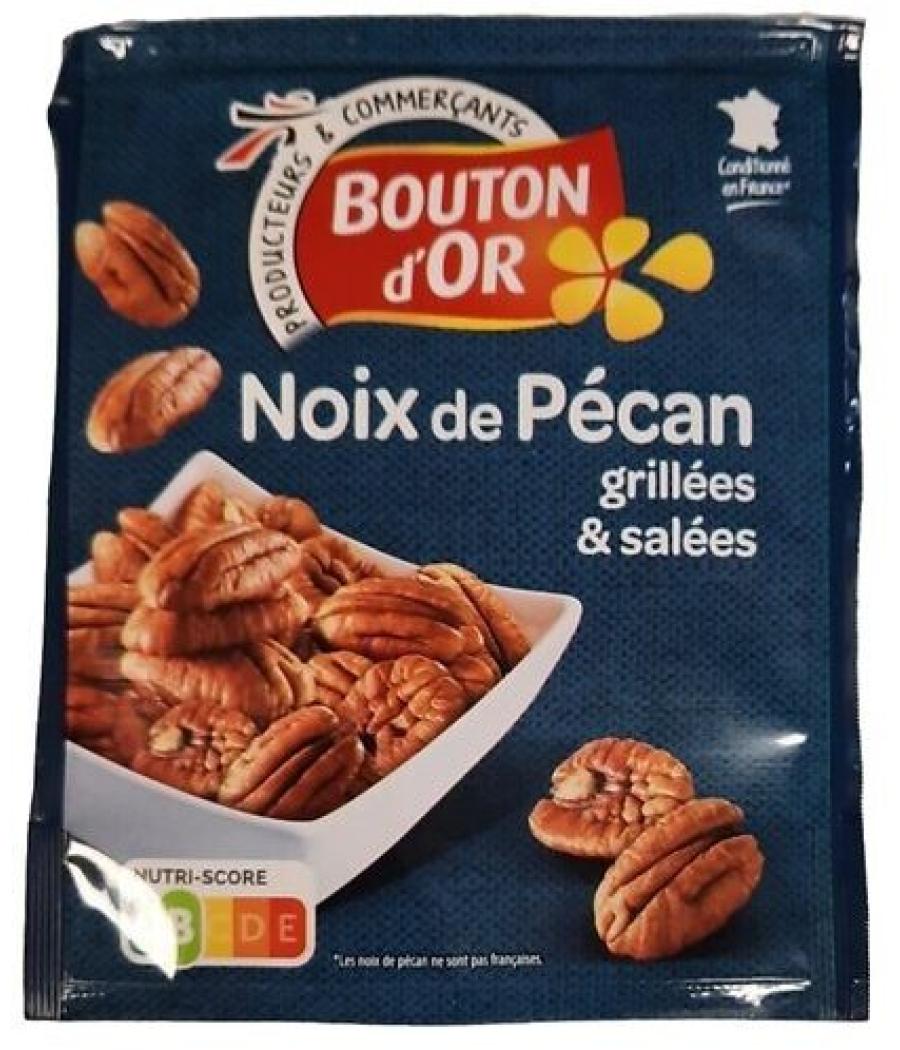 NOIX DE PECAN GRILLEES ET SALEES BOUTON D'OR 100G