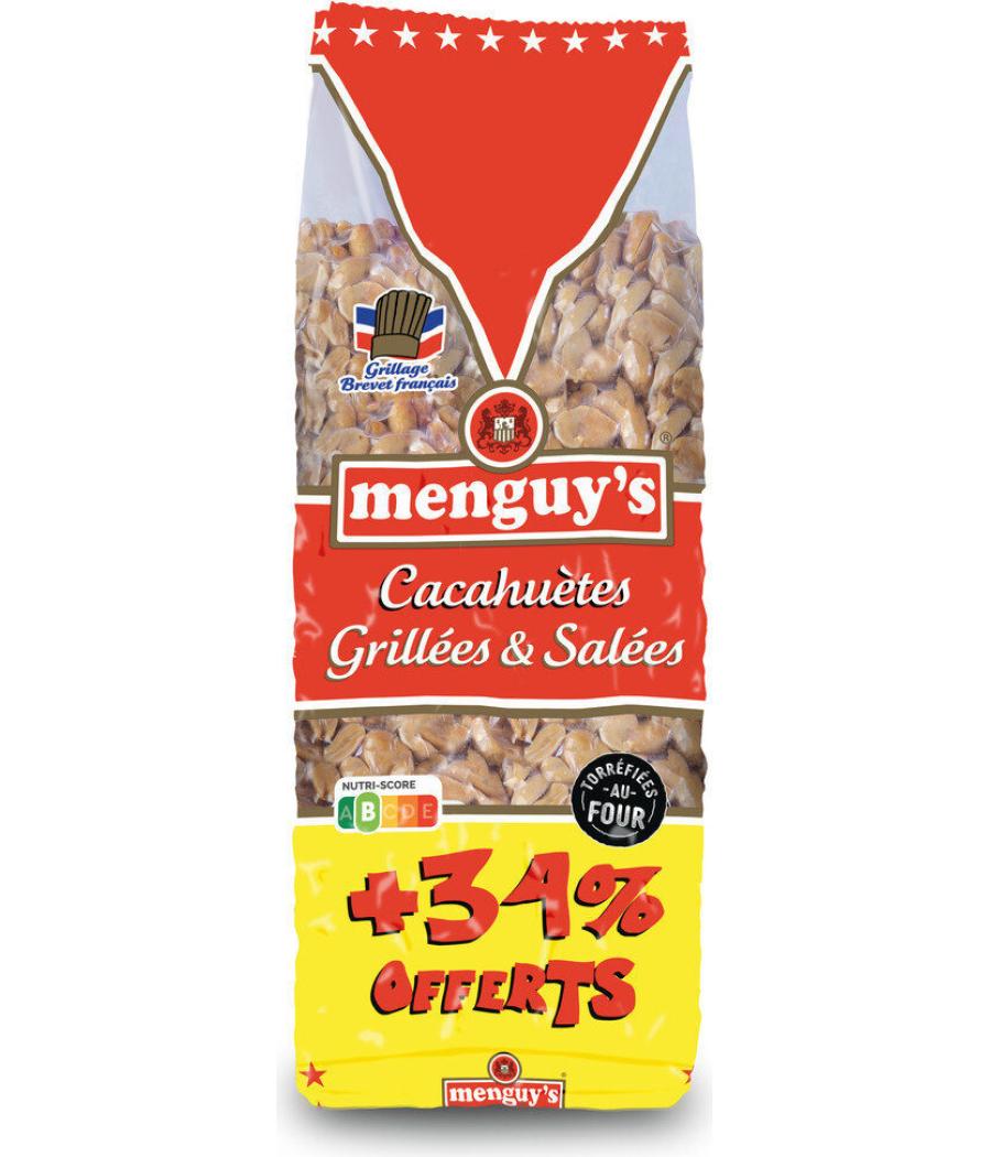 CACAHUETES GRILLEES SALEES MENGUY'S 390G + 34% OFFERTS