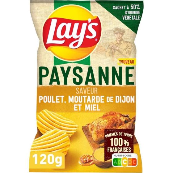 CHIPS PAYSANNE SAVEUR POULET MOUTARDE DE DIJON ET MIEL LAY'S 120G