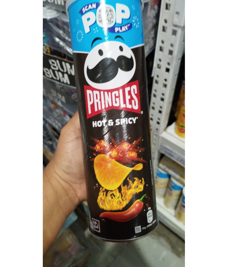 CHIPS TUILES HOT & SPICY PRINGLES 175G