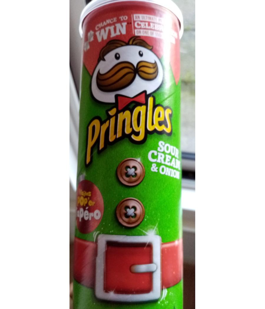 CHIPS TUILES SOUR CREAM & ONION PRINGLES 175G