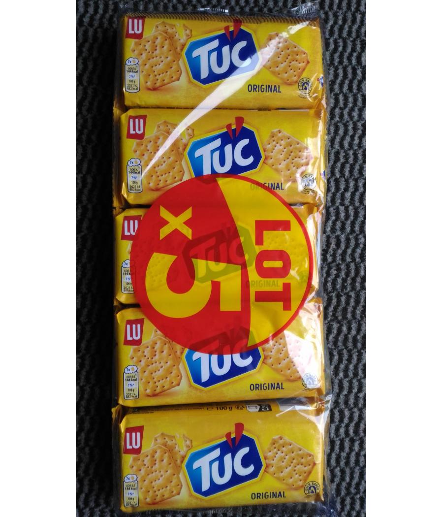 BISCUITS APERITIFS CRACKERS ORIGINAL TUC LU 5 X 100G