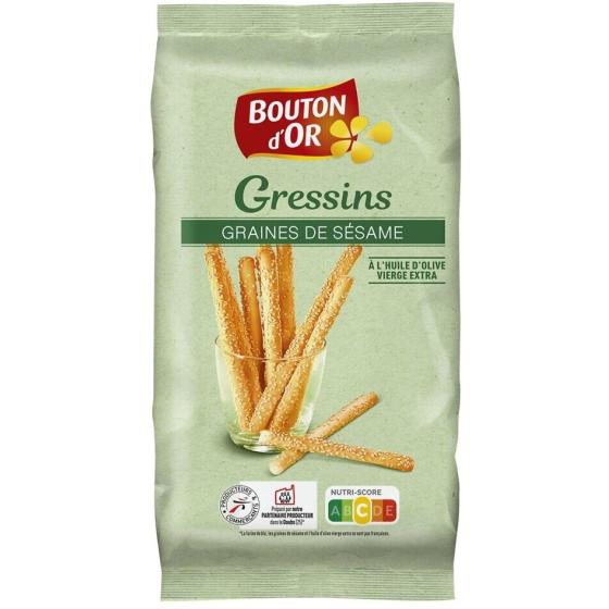 GRESSINS AU SESAME BOUTON D'OR 125G