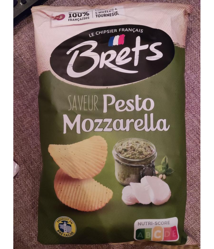 CHIPS SAVEUR PESTO MOZZARELLA BRETS 125G
