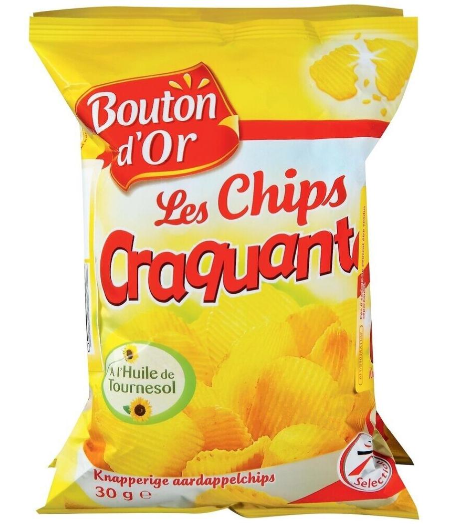 CHIPS CRAQUANTES BOUTON D'OR 180G