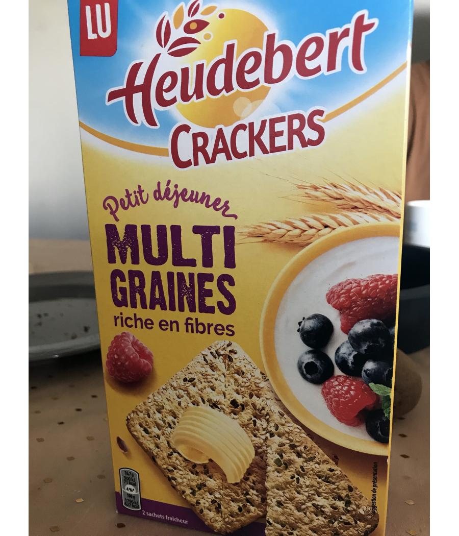 CRACKERS PETIT DEJEUNER MULTI GRAINES HEUDEBERT 200G