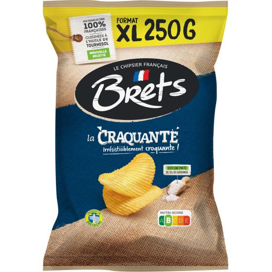 CHIPS LA CRAQUANTES NATURE BRETS 250G
