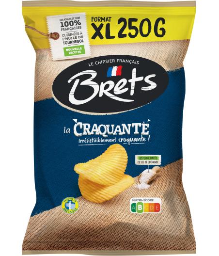 CHIPS LA CRAQUANTES NATURE BRETS 250G