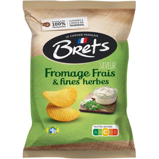 CHIPS FROMAGE FRAIS ET FINES HERBES BRETS 125G