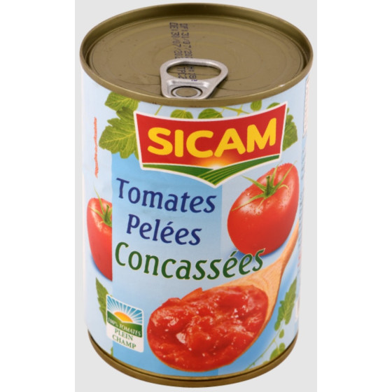 TOMATES SICAM PELEES CONCASSEES 400G