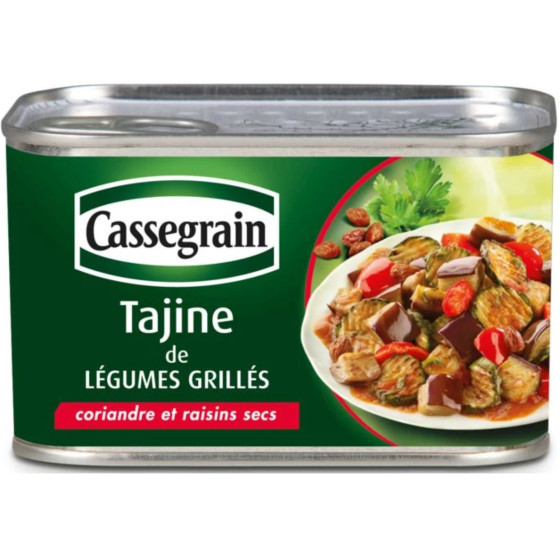 TAJINE DE LEGUMES GRILLES CASSEGRAIN 375G