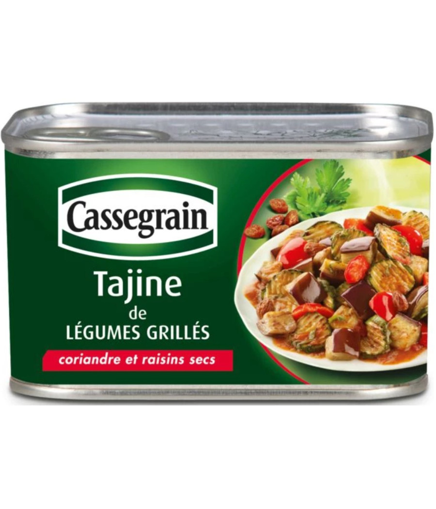 TAJINE DE LEGUMES CASSEGRAIN GRILLES 1/2 375G