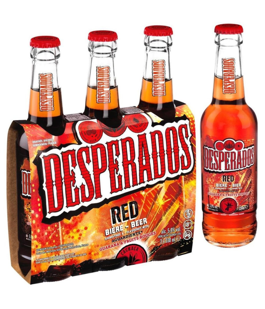 BIERE DESPERADOS RED 3X33CL