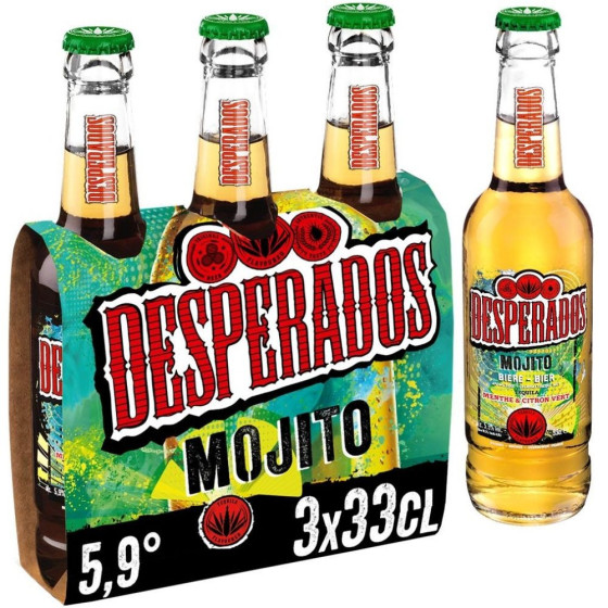 BIERE AROMATISEE MOJITO 5.90° DESPERADOS 3X33CL