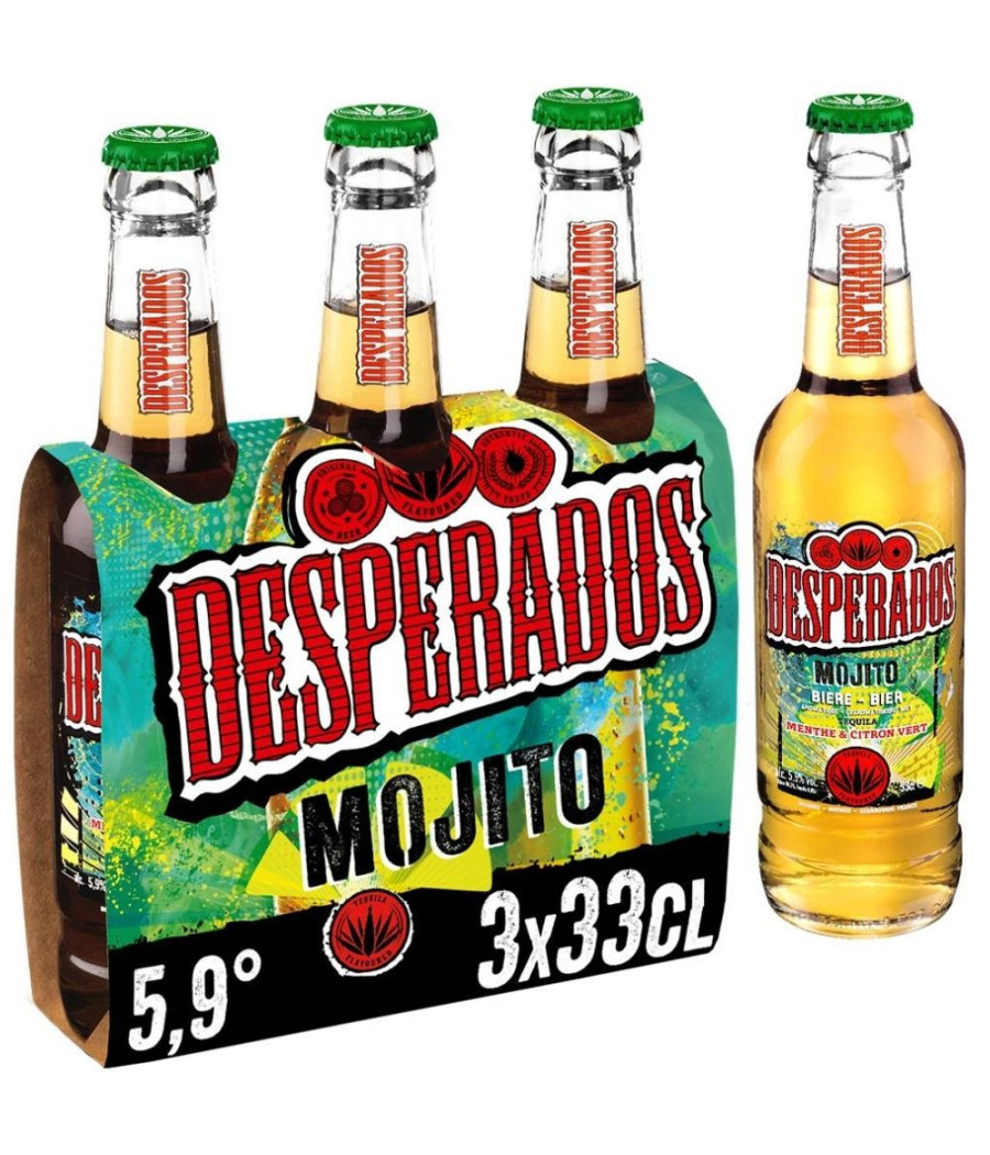 BIERE AROMATISEE MOJITO 5.90° DESPERADOS 3X33CL