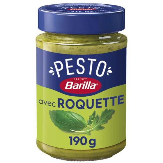 SAUCE PESTO AU BASILIC ET A LA ROQUETTE 190G