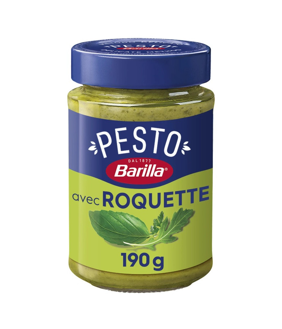 SAUCE PESTO AU BASILIC ET A LA ROQUETTE 190G
