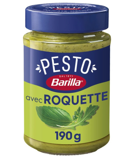 SAUCE PESTO AU BASILIC ET A LA ROQUETTE BARILLA 190G