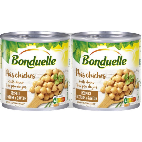 POIS CHICHES BONDUELLES 2X310G
