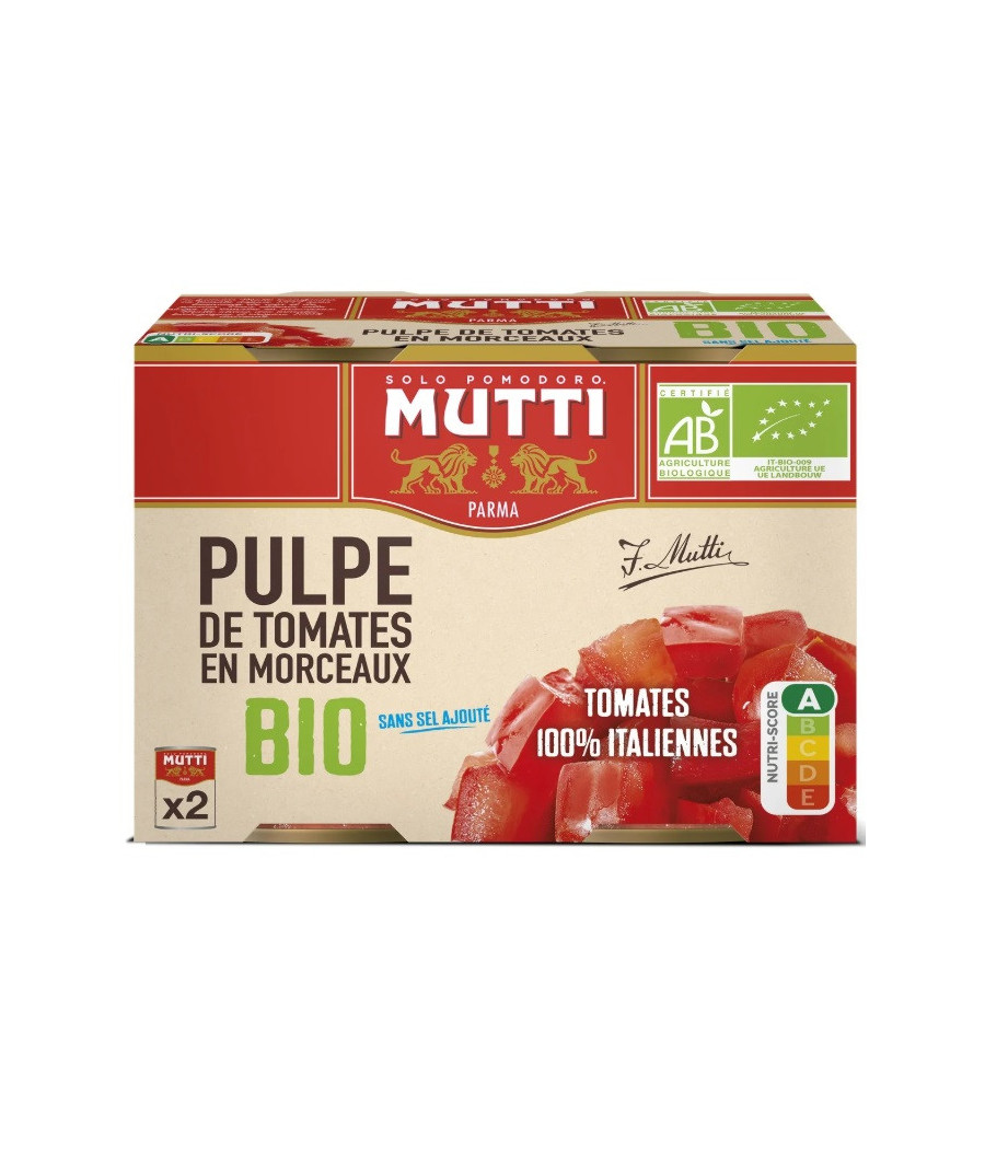PULPE DE TOMATES EN MORCEAUX MUTTI 800G