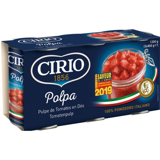 LA PULPE DE TOMATES EN DES 400G