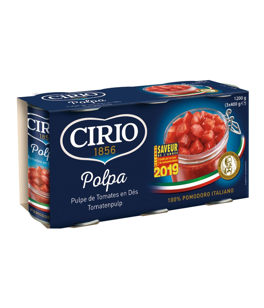 LA PULPE DE TOMATES EN DES 400G