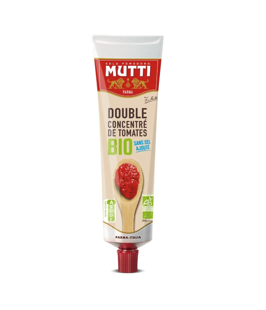 DOUBLE CONCENTRE DE TOMATES BIO MUTTI 185G