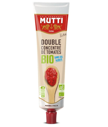 DOUBLE CONCENTRE DE TOMATES BIO MUTTI 185G