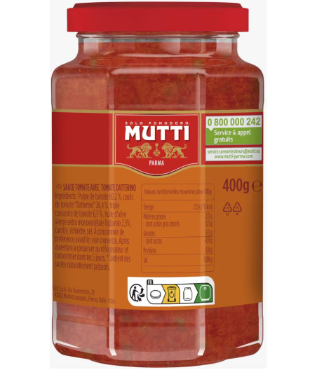 SAUCE TOMATES CUISINEES MUTTI 400G