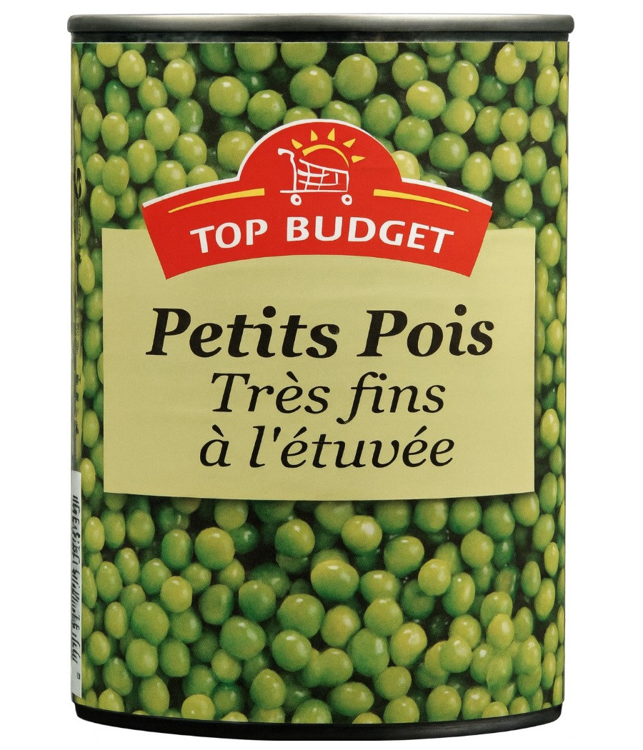 PETITS POIS TRES FINS A L'ETUVEE TOP BUDGET 560G